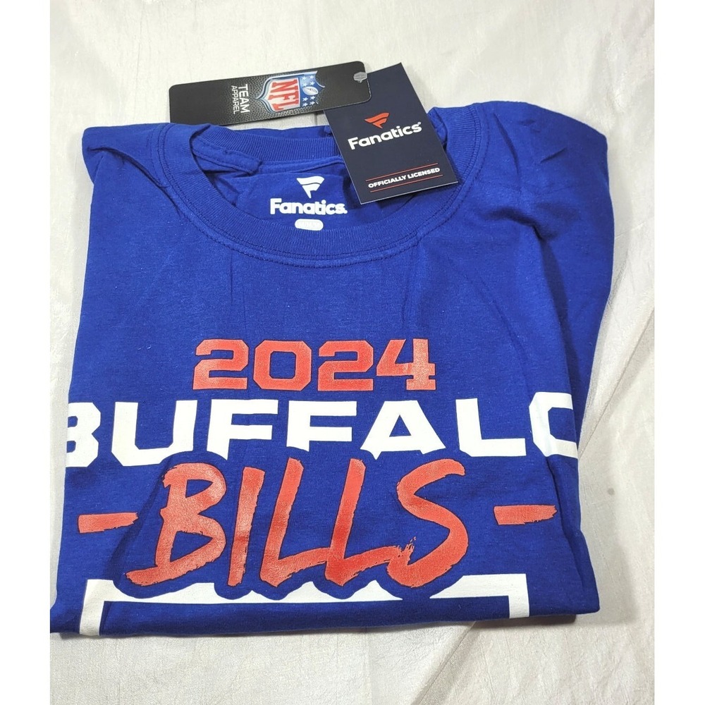 Fanatics Men's Licensed 2024‎ Buffalo Bills 5 Straight AFC Champions Tshirt - M